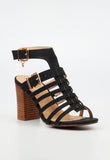 Miss Black Ladies Hazel 1 Heels In Black