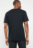 RVCA Mens Big Rvca Short Sleeve T-Shirt In Black & Grey