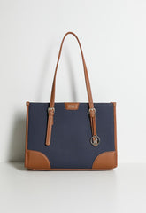 Polo Womens Cabana Book Tote In Blue
