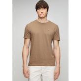 Polo Mens Essential Crew Neck Short Sleeves T-Shirt In Taupe