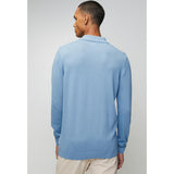 Ben Sherman Knit Sportshirt In Blue