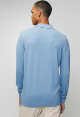 Ben Sherman Knit Sportshirt In Blue