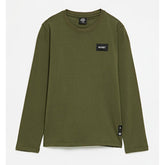 Soviet Boys Kobi Long Sleeves Crew Neck T-Shirts In Olive