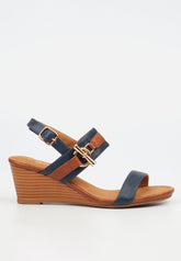 Butterfly Feet Ladies Shani 12 Heels In Navy/Tan