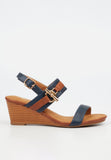 Butterfly Feet Ladies Shani 12 Heels In Navy/Tan