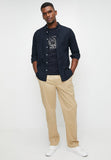 Polo Graphic Crew Neck T-Shirts For Men In Navy