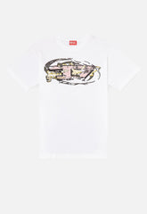 Disel Mens T-Norm-T11 Regular T-Shirt In White