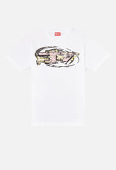 Disel Mens T-Norm-T11 Regular T-Shirt In White