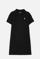 Polo Girls Dakota Short Sleeve Golfer Dress In Black