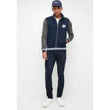 Ben Shereman Mens Navy Varsity Bomber Jacket