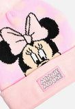 Girls One Up Beanie Minnie Mouse Pink