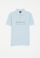 Polo Boys Layton Short Sleeve Golfer In Sky Blue