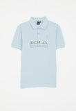 Polo Boys Layton Short Sleeve Golfer In Sky Blue
