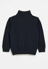 Polo 0055443 Boys Sipho Zip Through Jersey Navy