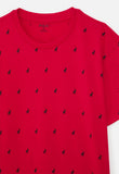 Polo Boys Sebastian Monogram T-Shirt In Red