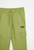 Jeep Kids Cargo Fleece Jogger Pants Bay Leaf