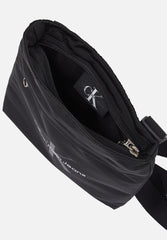 Calvin Klein Mens Flap Pack 18 Flap Sling Bag In Black