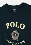 Polo Boys Logan Crested T-Shirt In Navy