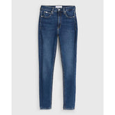 Calvin Klein High Rise Super Skinny Ankle In Denim Dark