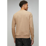 Ben Sherman Mens Bear Applique Fur Crew Sweatshirt In Cornstalk