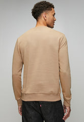 Ben Sherman Mens Bear Applique Fur Crew Sweatshirt In Cornstalk