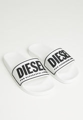 Diesel Womens White/Black Sa-Mayemi Cc Sandals