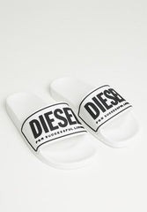 Diesel Womens White/Black Sa-Mayemi Cc Sandals