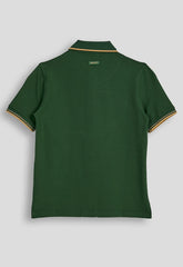 Soviet Mens Stretch Pique Golfer In Bottle Green