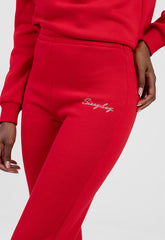 Sissy boy Womens Logo Sweat Pants With Cursive In Red