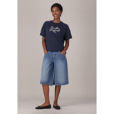 Levis Womens Super Baggy Jorts In Hazy Times