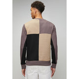 Ben Sherman Panel Crew Sweater In CornStalk