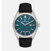 Daniel Klein Mens Green Dial Watch In Black