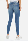 Calvin Klein Mid Rise Skinny Jeans In Denim Medium