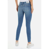 Calvin Klein Mid Rise Skinny Jeans In Denim Medium