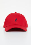 Polo Mens 6 Panel Classic Peak Cap In Red