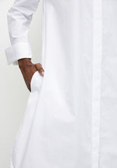 Polo Zuri LS Shirt Dress In White