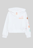 Levis Girls Hibiscus Hoodie In White
