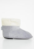 Hush Puppies Ladies Casa Slipper Boot In Grey Frost