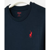 Polo Boys Ashton Long Sleeve T-Shirt In Navy
