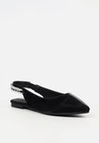 Butterfly Feet Ladies Frida 2 Flat Shoes In Black