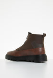 Mazerata Mens Vinchey 9 Faux Leather Shoes In Chocolate