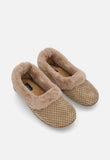 Hush Puppies Ladies Starry Slippers In Camel