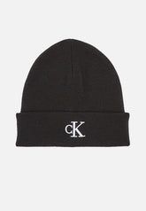 Calvin Klein Acc Monogram Embro Beanie Black