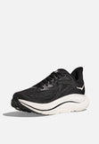 Hoka Womens Clifton 10 Wide Shoes In Black & White