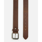 Ben Sherman Men Target Emboss Leather Belt Tan
