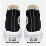 Converse Ladies Ctas Move High Canvas Shoes In Black And White