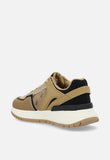 Polo Ladies Jacquard Monogram Runner Shoes In Stone