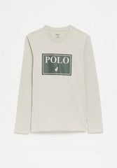 Polo 0055424 Boys Carter Printed Ls Tee Putty