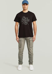 G-Star Raw Mens Black Hd Print R T-Shirt