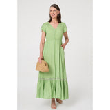 Stella Morgan Ladies Dress In Lime